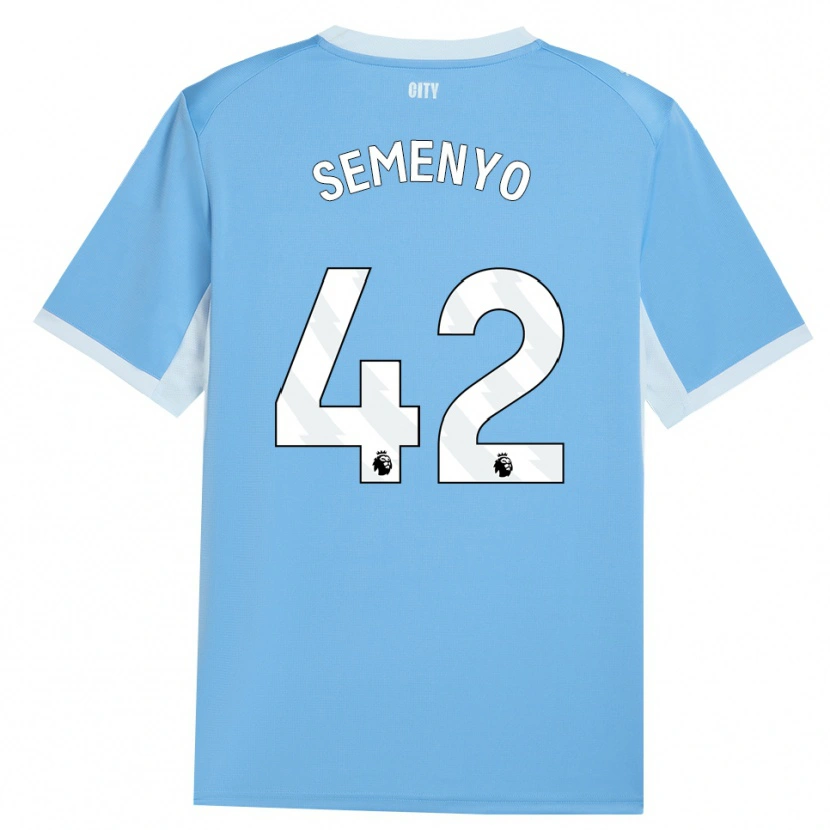 Danxen Damen Antoine Semenyo #42 Hellhimmelblau Weiß Heimtrikot Trikot 2026/27 T-Shirt Schweiz
