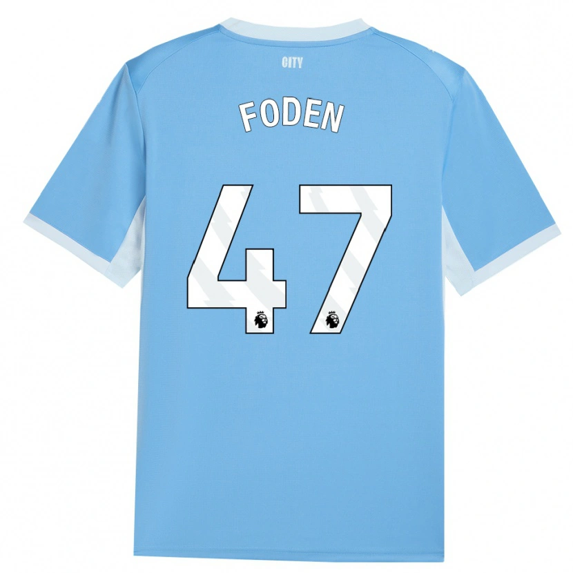Danxen Damen Phil Foden #47 Hellhimmelblau Weiß Heimtrikot Trikot 2026/27 T-Shirt Schweiz