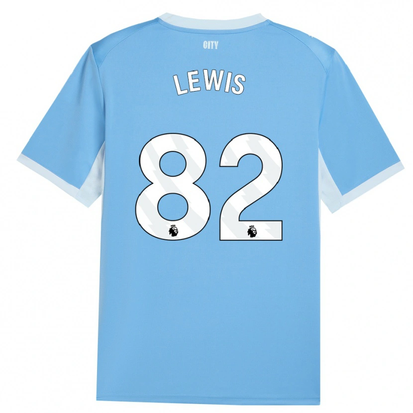 Danxen Damen Rico Lewis #82 Hellhimmelblau Weiß Heimtrikot Trikot 2026/27 T-Shirt Schweiz