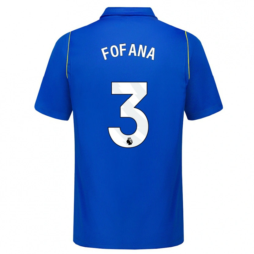 Danxen Damen Wesley Fofana #3 Blau Gelb Heimtrikot Trikot 2026/27 T-Shirt Schweiz