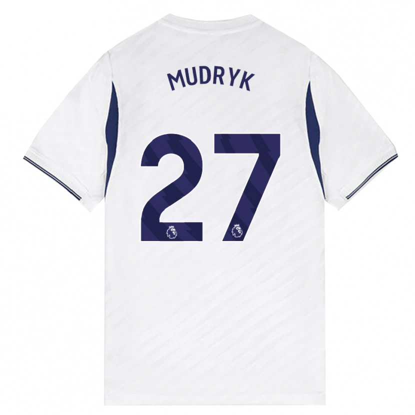 Danxen Damen Mykhaylo Mudryk #27 Weiß Rot Violett Heimtrikot Trikot 2026/27 T-Shirt Schweiz