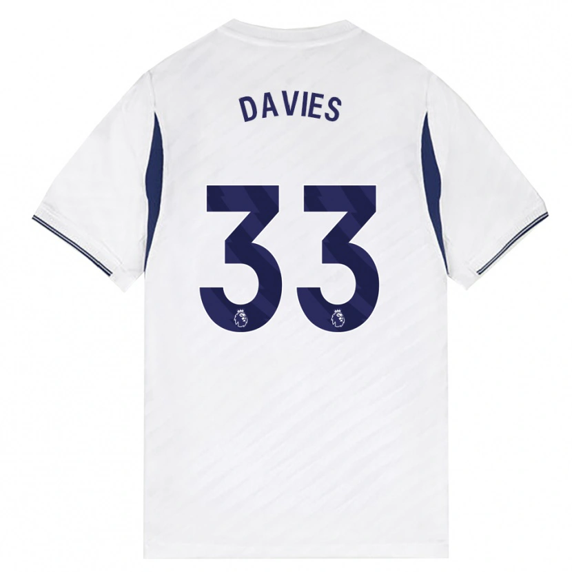 Danxen Damen Ben Davies #33 Weiß Rot Violett Heimtrikot Trikot 2026/27 T-Shirt Schweiz