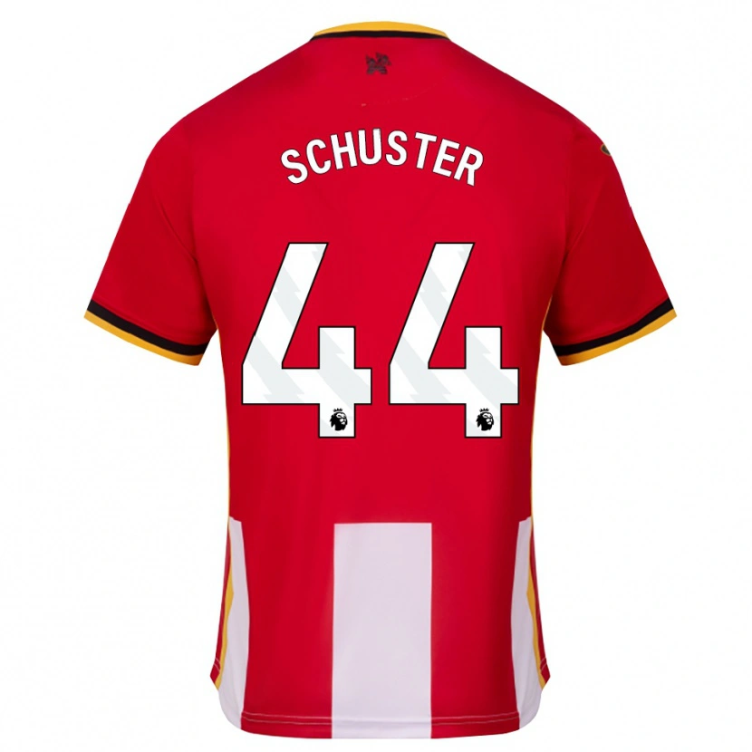 Danxen Damen Jannik Schuster #44 Gelb Schwarz Rot Heimtrikot Trikot 2026/27 T-Shirt Schweiz