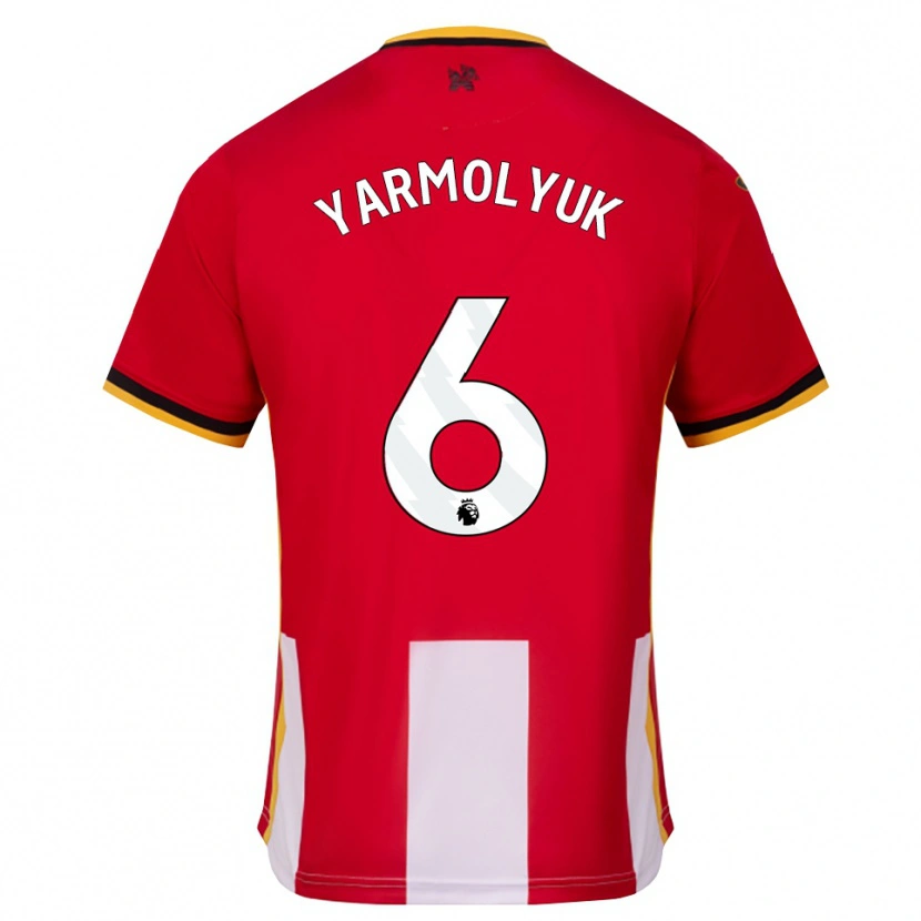 Danxen Damen Yegor Yarmolyuk #6 Gelb Schwarz Rot Heimtrikot Trikot 2026/27 T-Shirt Schweiz
