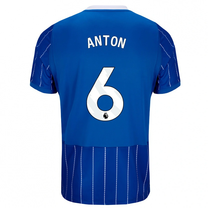 Danxen Damen Anton Palmer #6 Mittelblau Weiß Heimtrikot Trikot 2026/27 T-Shirt Schweiz