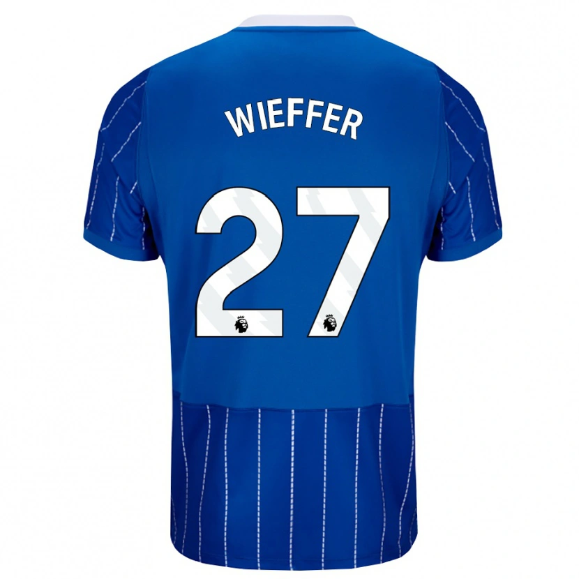 Danxen Damen Mats Wieffer #27 Mittelblau Weiß Heimtrikot Trikot 2026/27 T-Shirt Schweiz