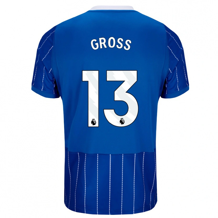 Danxen Damen Pascal Groß #13 Mittelblau Weiß Heimtrikot Trikot 2026/27 T-Shirt Schweiz