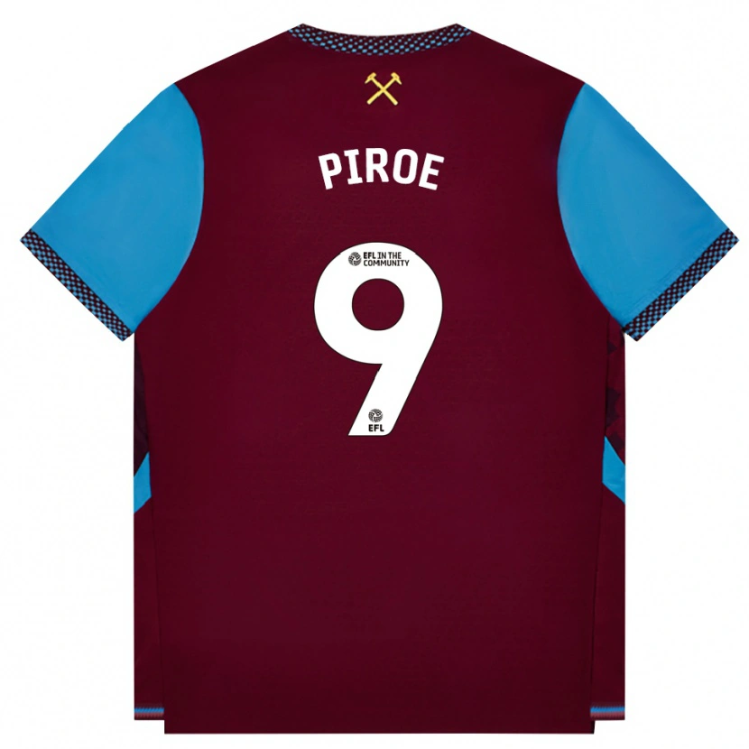 Danxen Damen Joël Piroe #9 Burgund Kornblumenblau Heimtrikot Trikot 2026/27 T-Shirt Schweiz