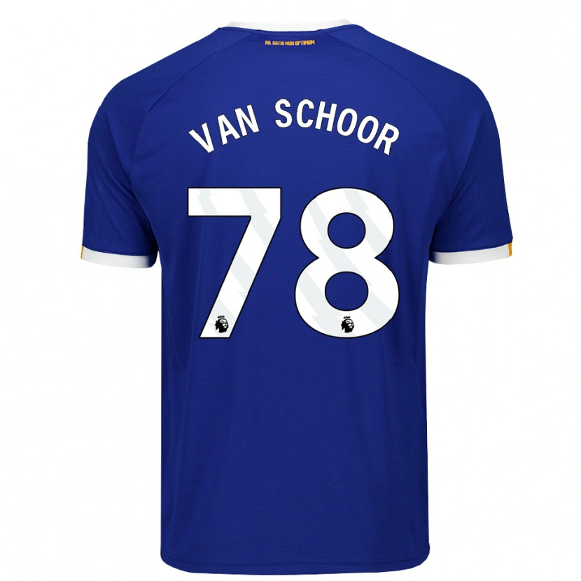 Danxen Damen Joshua Van Schoor #78 Blau Weiß Gelb Heimtrikot Trikot 2026/27 T-Shirt Schweiz