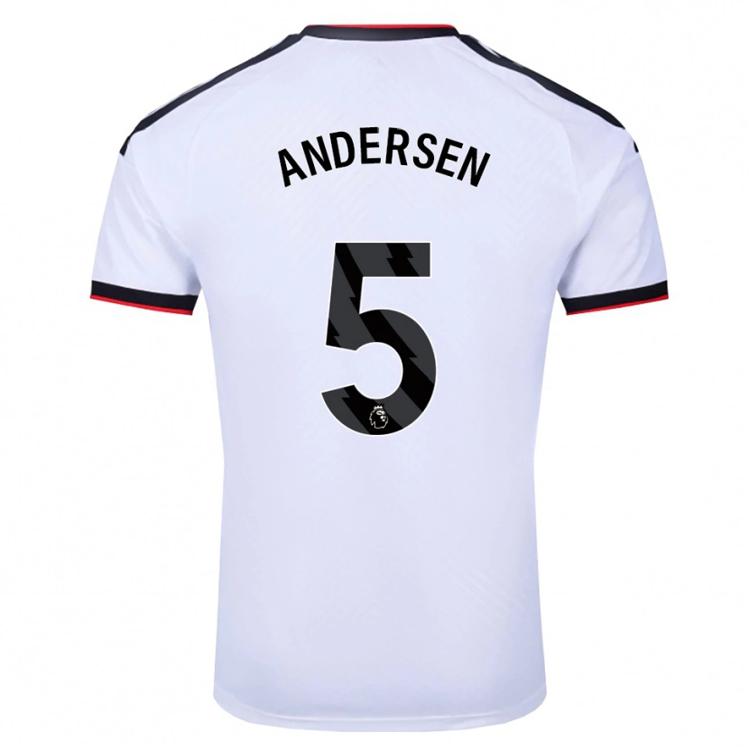 Danxen Damen Joachim Andersen #5 Weiß Schwarz Rot Heimtrikot Trikot 2026/27 T-Shirt Schweiz