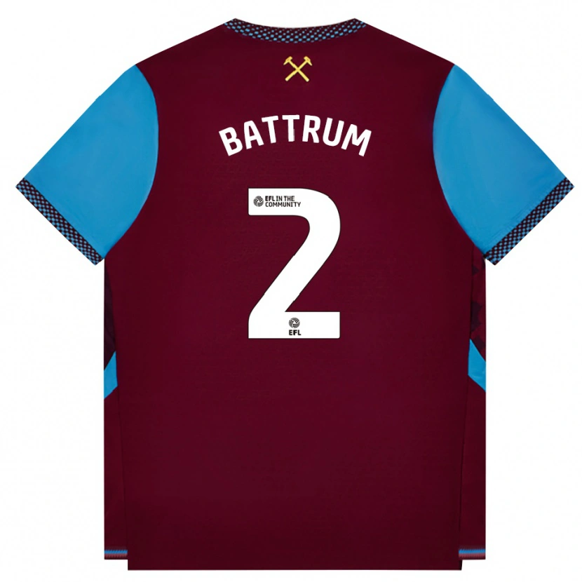 Danxen Damen Ryan Battrum #2 Burgund Kornblumenblau Heimtrikot Trikot 2026/27 T-Shirt Schweiz