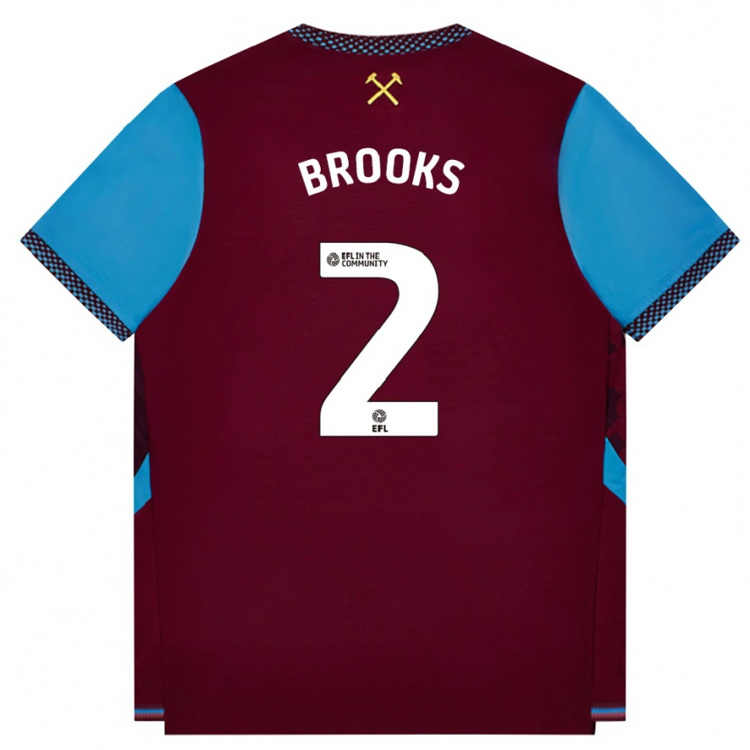 Danxen Damen Connor Brooks #2 Burgund Kornblumenblau Heimtrikot Trikot 2026/27 T-Shirt Schweiz