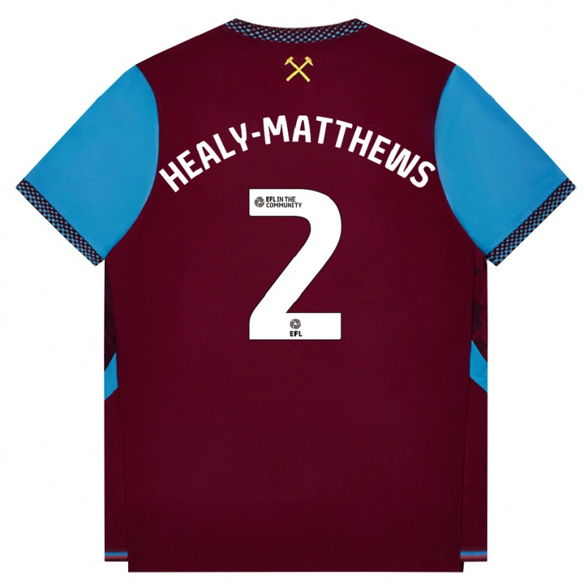 Danxen Damen Kyle Healy-Matthews #2 Burgund Kornblumenblau Heimtrikot Trikot 2026/27 T-Shirt Schweiz