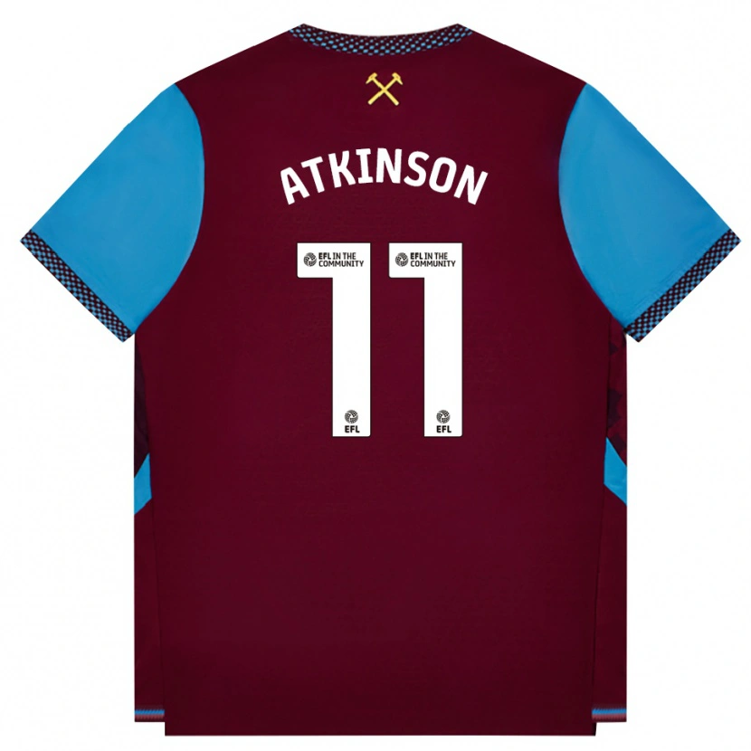 Danxen Damen Izzy Atkinson #11 Burgund Kornblumenblau Heimtrikot Trikot 2026/27 T-Shirt Schweiz