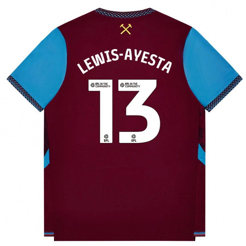 Danxen Damen Felix Lewis-Ayesta #13 Burgund Kornblumenblau Heimtrikot Trikot 2026/27 T-Shirt Schweiz
