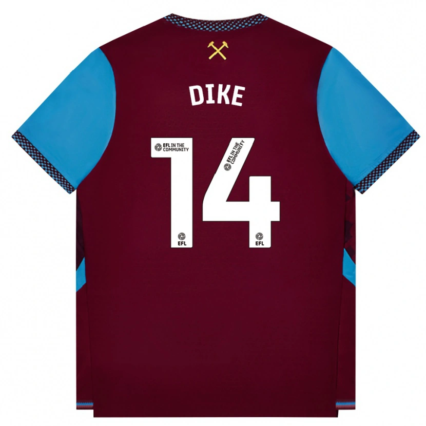 Danxen Damen Lewis Dike #14 Burgund Kornblumenblau Heimtrikot Trikot 2026/27 T-Shirt Schweiz