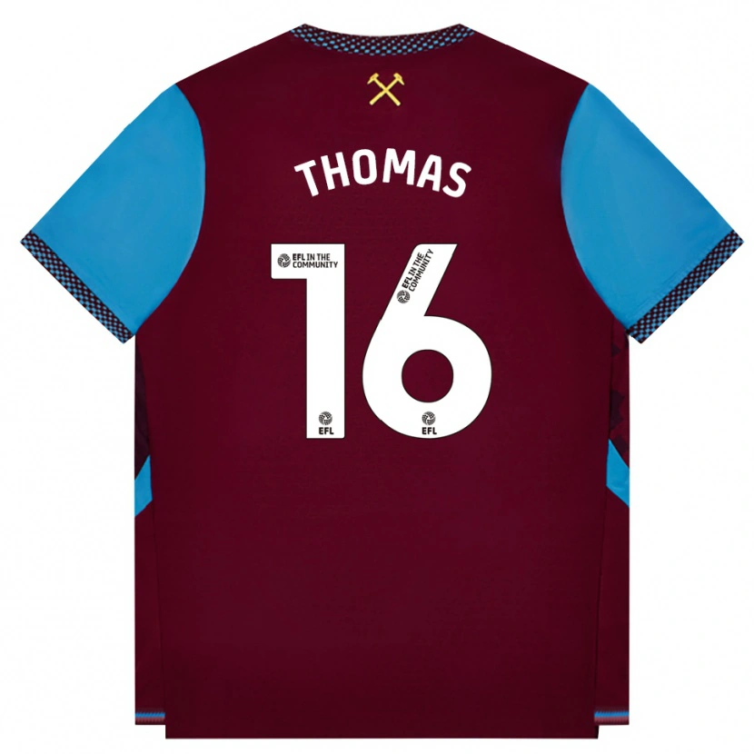 Danxen Damen Isaac Thomas #16 Burgund Kornblumenblau Heimtrikot Trikot 2026/27 T-Shirt Schweiz