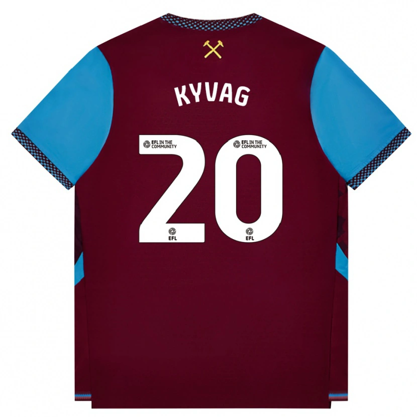 Danxen Damen Thea Kyvag #20 Burgund Kornblumenblau Heimtrikot Trikot 2026/27 T-Shirt Schweiz