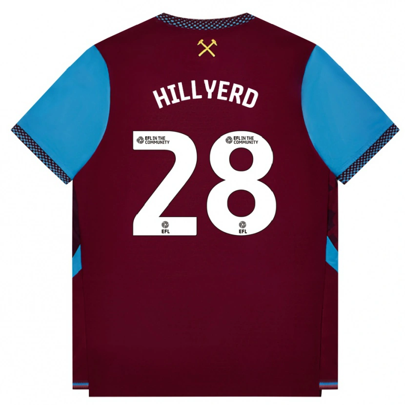 Danxen Damen Sophie Hillyerd #28 Burgund Kornblumenblau Heimtrikot Trikot 2026/27 T-Shirt Schweiz