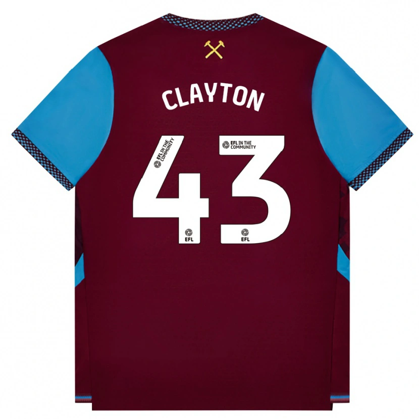 Danxen Damen Regan Clayton #43 Burgund Kornblumenblau Heimtrikot Trikot 2026/27 T-Shirt Schweiz
