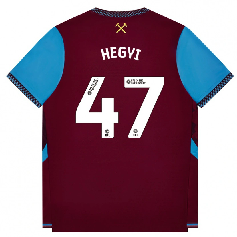 Danxen Damen Krisztián Hegyi #47 Burgund Kornblumenblau Heimtrikot Trikot 2026/27 T-Shirt Schweiz