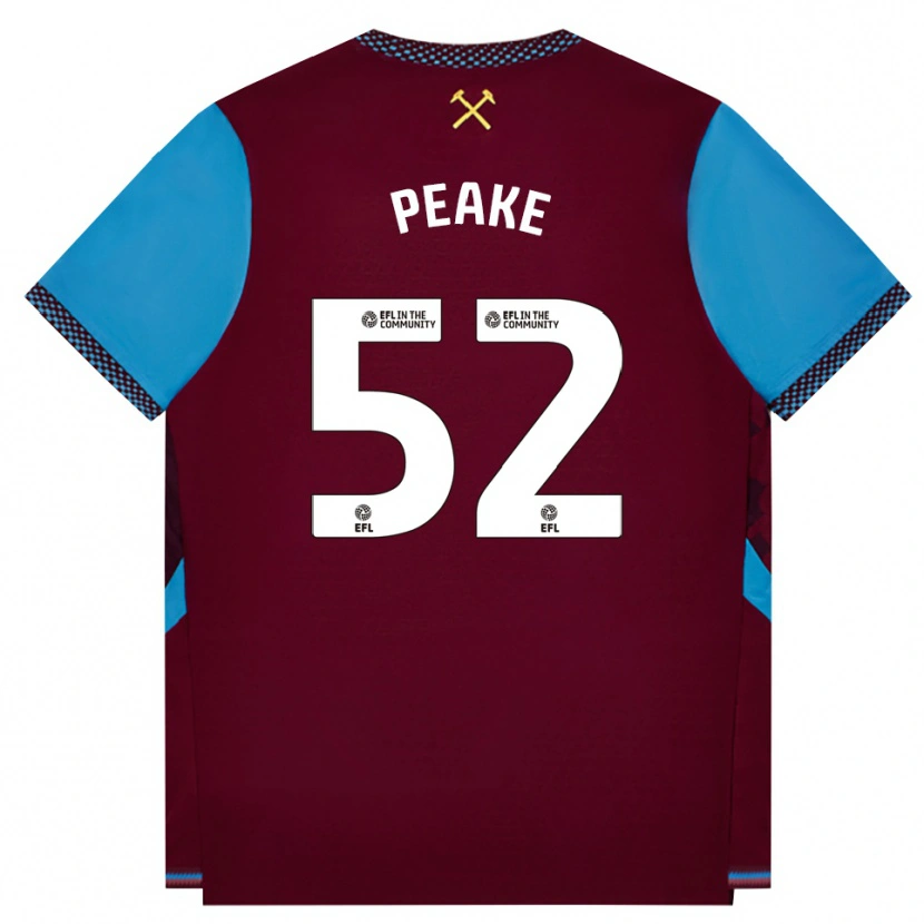 Danxen Damen Lennon Peake #52 Burgund Kornblumenblau Heimtrikot Trikot 2026/27 T-Shirt Schweiz