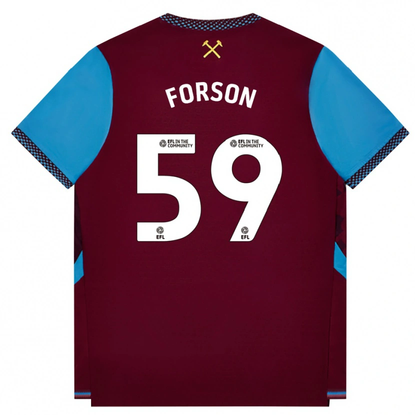 Danxen Damen Keenan Forson #59 Burgund Kornblumenblau Heimtrikot Trikot 2026/27 T-Shirt Schweiz