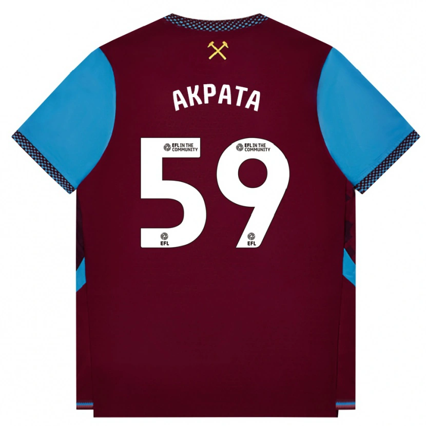Danxen Damen Tyron Akpata #59 Burgund Kornblumenblau Heimtrikot Trikot 2026/27 T-Shirt Schweiz