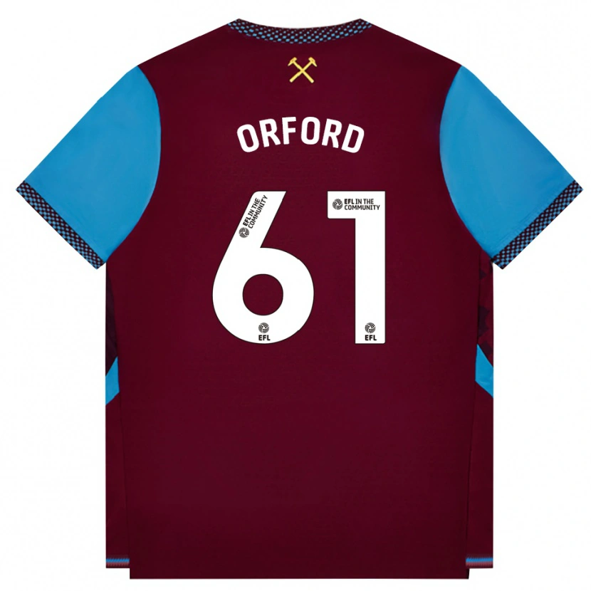 Danxen Damen Lewis Orford #61 Burgund Kornblumenblau Heimtrikot Trikot 2026/27 T-Shirt Schweiz