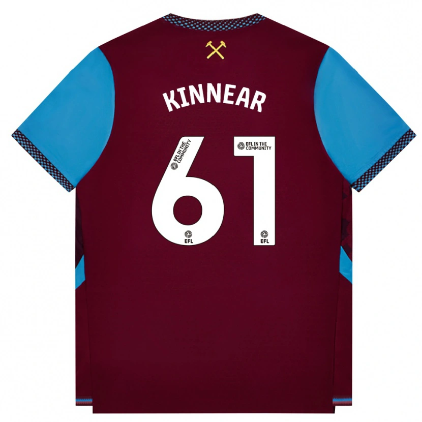 Danxen Damen Brian Kinnear #61 Burgund Kornblumenblau Heimtrikot Trikot 2026/27 T-Shirt Schweiz