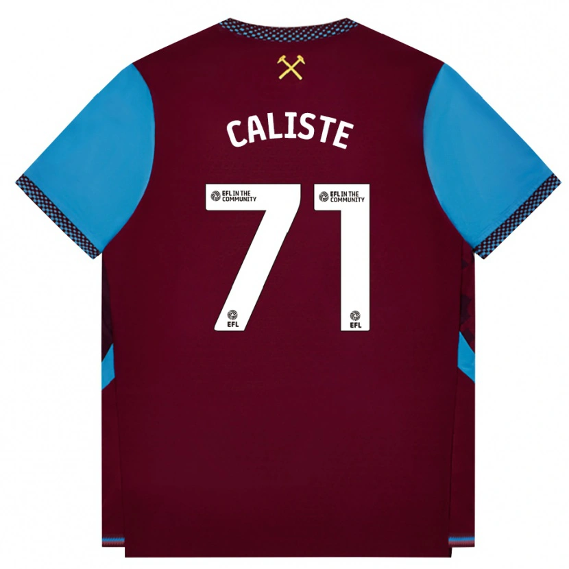 Danxen Damen Gabriel Caliste #71 Burgund Kornblumenblau Heimtrikot Trikot 2026/27 T-Shirt Schweiz