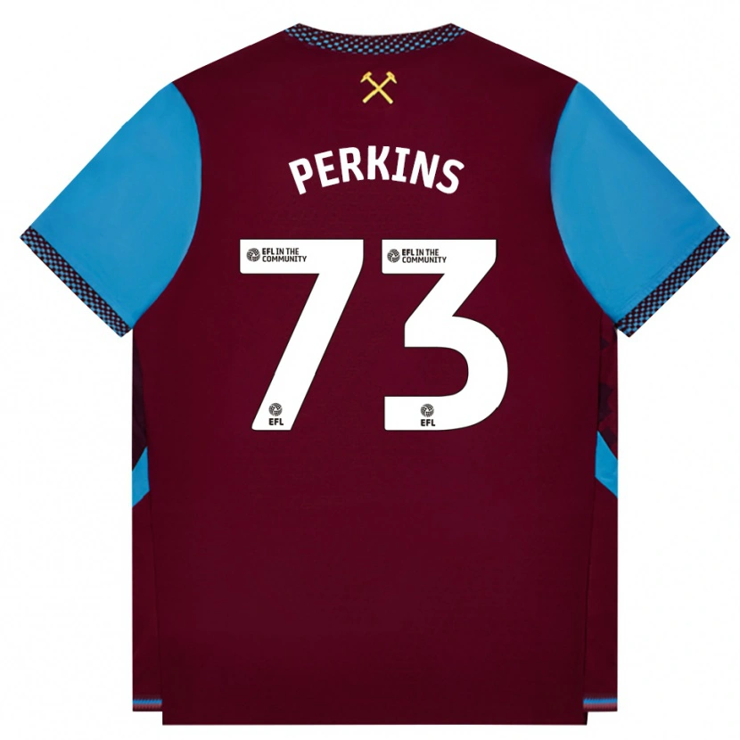 Danxen Damen Vinnie Perkins #73 Burgund Kornblumenblau Heimtrikot Trikot 2026/27 T-Shirt Schweiz