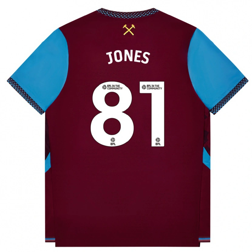 Danxen Damen Liam Jones #81 Burgund Kornblumenblau Heimtrikot Trikot 2026/27 T-Shirt Schweiz