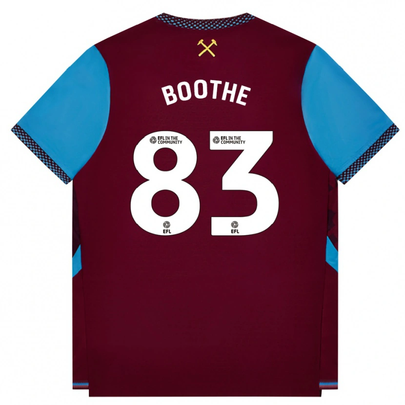 Danxen Damen Sebastian Boothe #83 Burgund Kornblumenblau Heimtrikot Trikot 2026/27 T-Shirt Schweiz