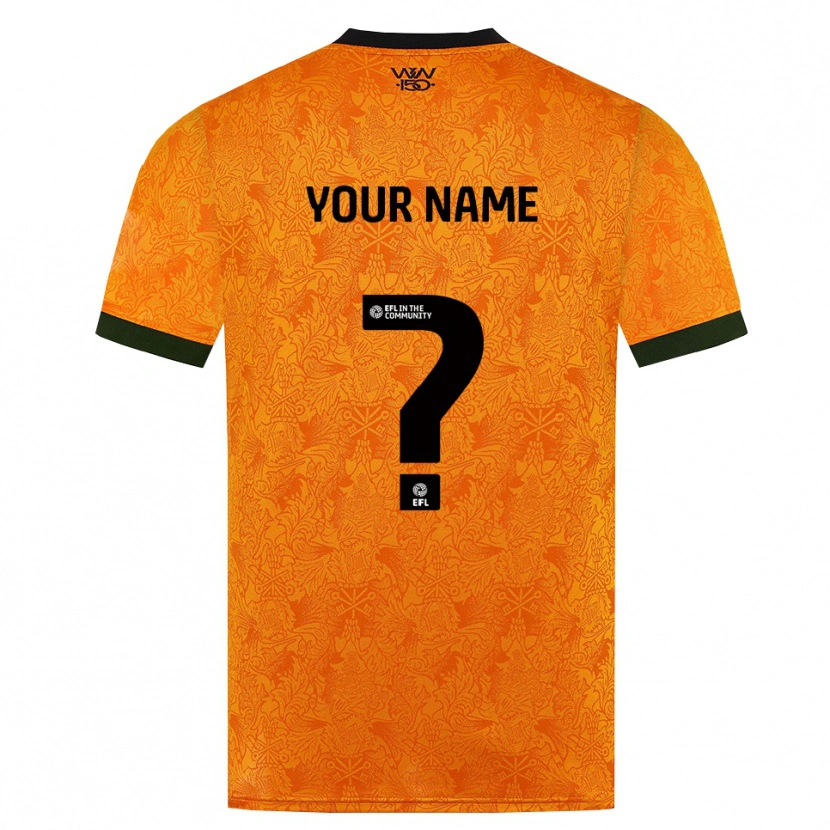 Danxen Damen Ihren Namen #0 Orange Schwarz Heimtrikot Trikot 2026/27 T-Shirt Schweiz
