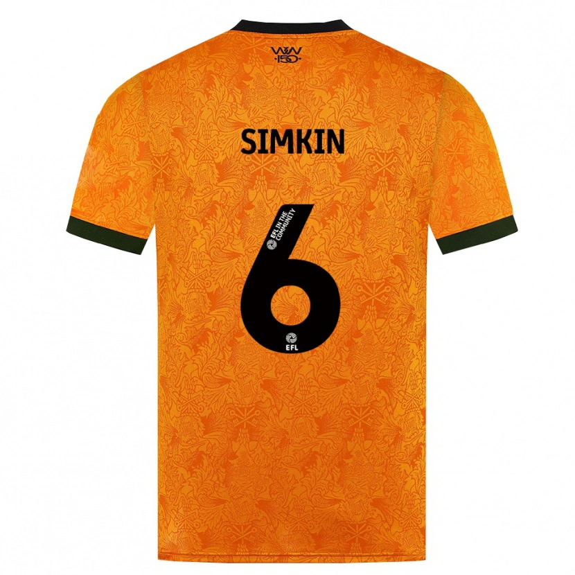 Danxen Damen Lily Simkin #6 Orange Schwarz Heimtrikot Trikot 2026/27 T-Shirt Schweiz