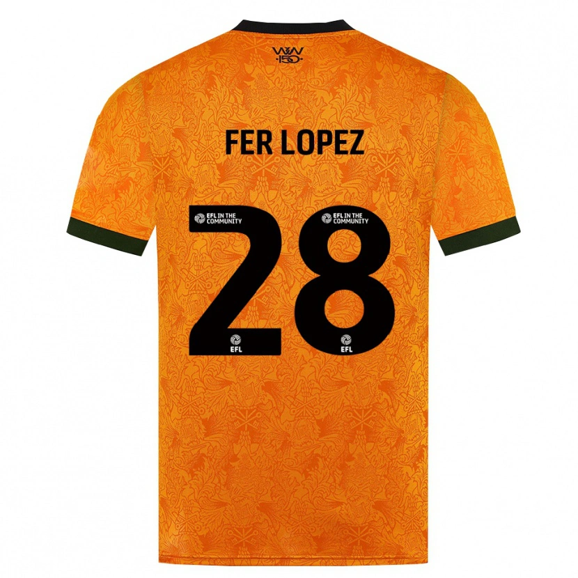 Danxen Damen Fer López #28 Orange Schwarz Heimtrikot Trikot 2026/27 T-Shirt Schweiz