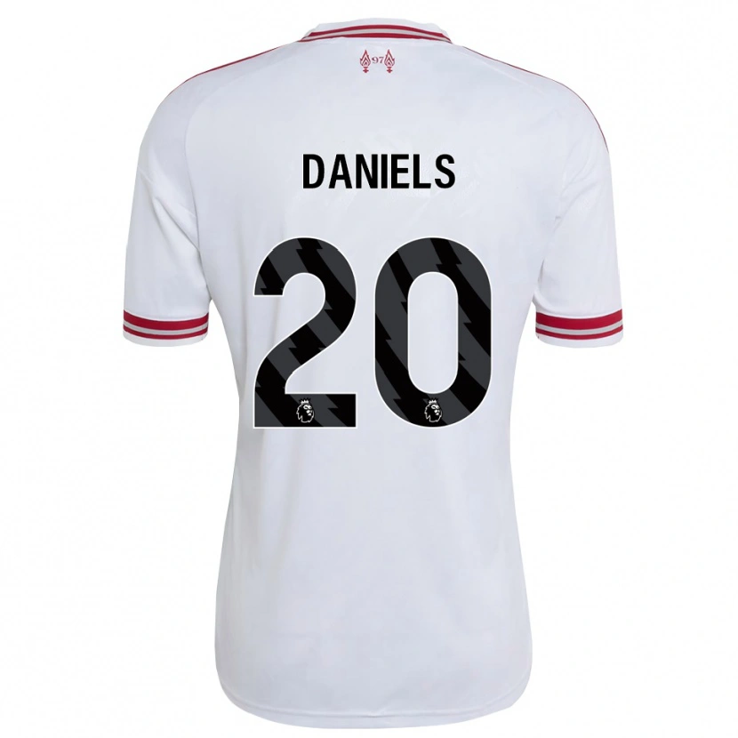 Danxen Damen Yana Daniels #20 Rot Weiß Auswärtstrikot Trikot 2026/27 T-Shirt Schweiz