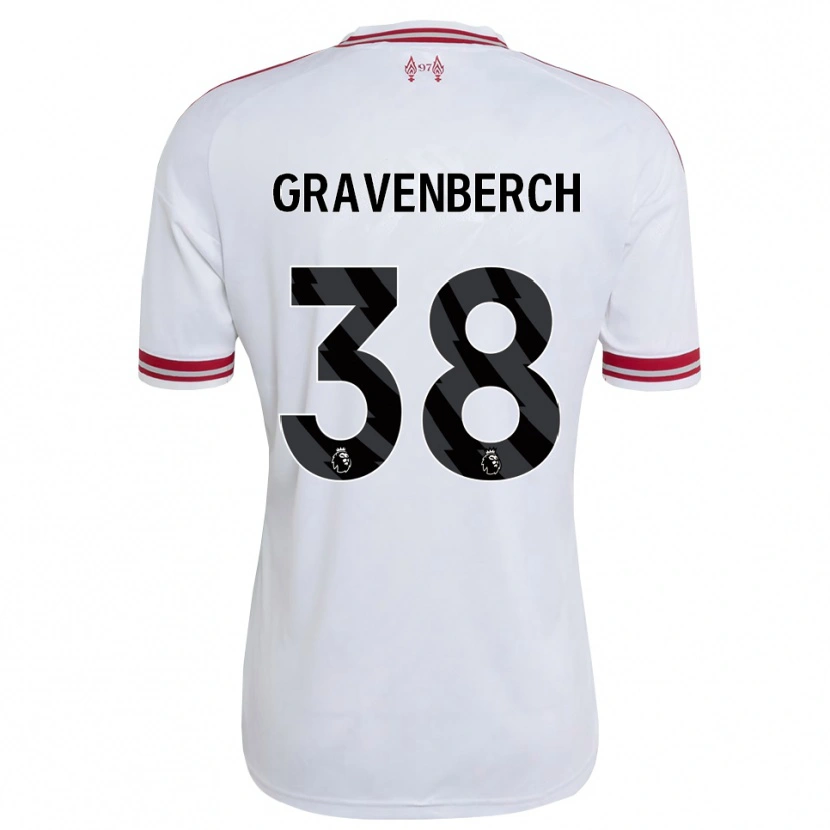 Danxen Damen Ryan Gravenberch #38 Rot Weiß Auswärtstrikot Trikot 2026/27 T-Shirt Schweiz