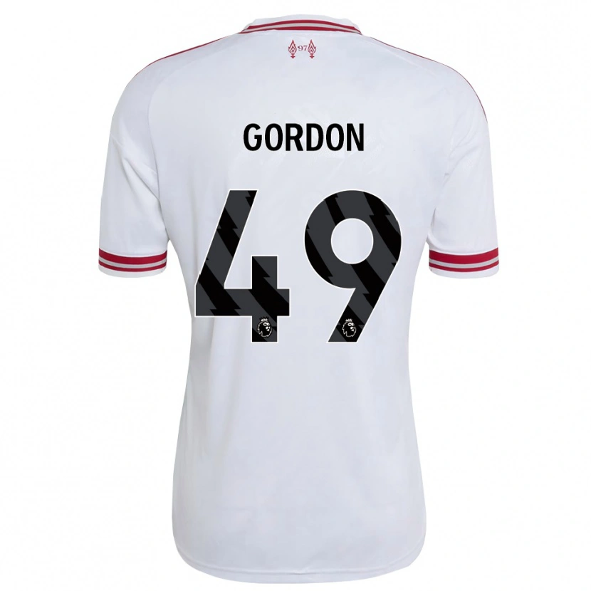 Danxen Damen Kaide Gordon #49 Rot Weiß Auswärtstrikot Trikot 2026/27 T-Shirt Schweiz