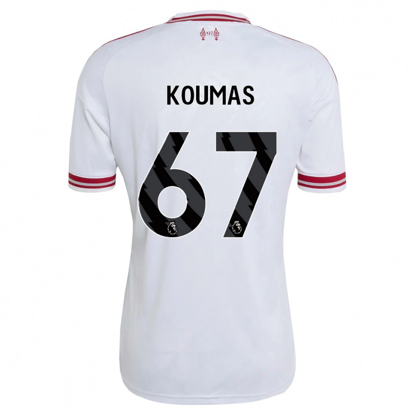 Danxen Damen Lewis Koumas #67 Rot Weiß Auswärtstrikot Trikot 2026/27 T-Shirt Schweiz