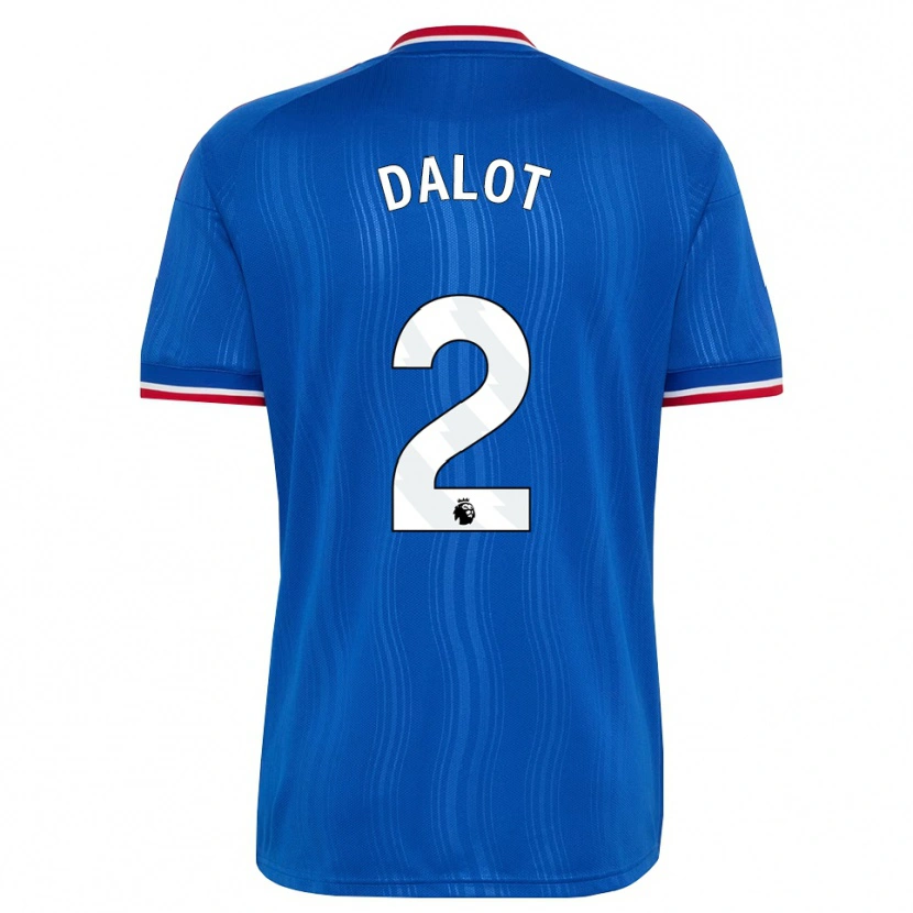Danxen Damen Diogo Dalot #2 Blau Weiß Rot Auswärtstrikot Trikot 2026/27 T-Shirt Schweiz