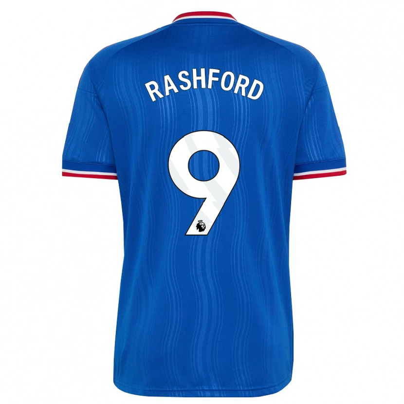 Danxen Damen Marcus Rashford #9 Blau Weiß Rot Auswärtstrikot Trikot 2026/27 T-Shirt Schweiz
