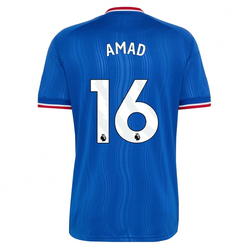 Danxen Damen Amad Diallo #16 Blau Weiß Rot Auswärtstrikot Trikot 2026/27 T-Shirt Schweiz