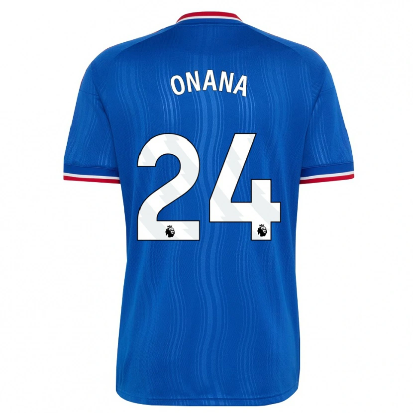 Danxen Damen Andre Onana #24 Blau Weiß Rot Auswärtstrikot Trikot 2026/27 T-Shirt Schweiz
