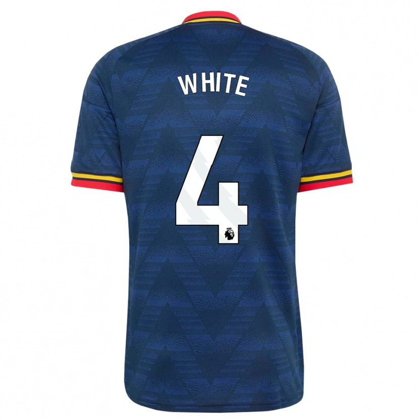 Danxen Damen Ben White #4 Mitternachtsblau Gelb Rot Auswärtstrikot Trikot 2026/27 T-Shirt Schweiz