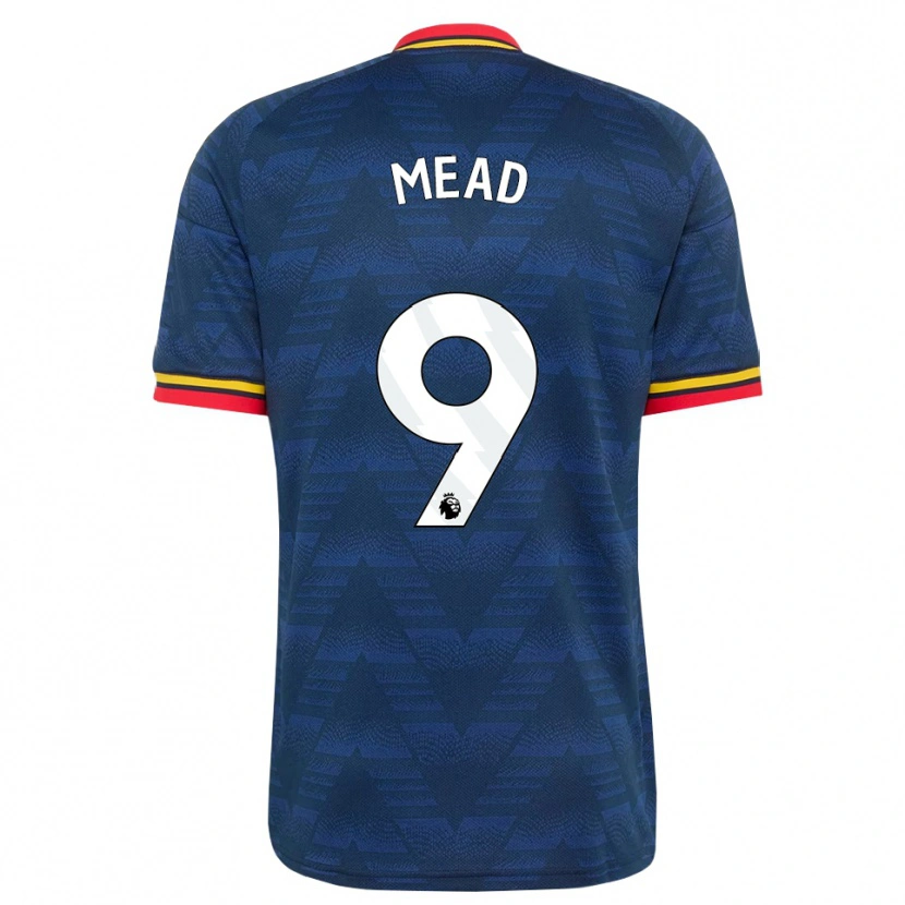 Danxen Damen Beth Mead #9 Mitternachtsblau Gelb Rot Auswärtstrikot Trikot 2026/27 T-Shirt Schweiz
