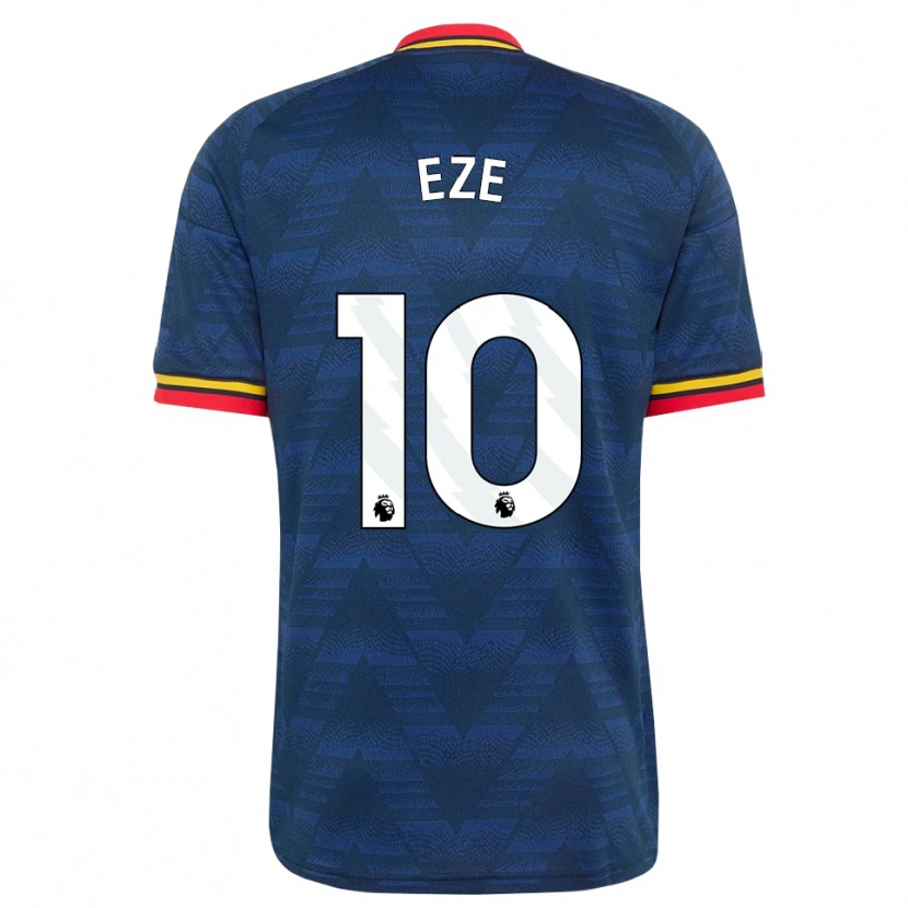 Danxen Damen Eberechi Eze #10 Mitternachtsblau Gelb Rot Auswärtstrikot Trikot 2026/27 T-Shirt Schweiz