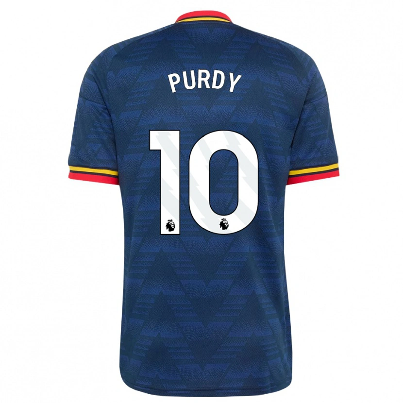 Danxen Damen Charlie Purdy #10 Mitternachtsblau Gelb Rot Auswärtstrikot Trikot 2026/27 T-Shirt Schweiz