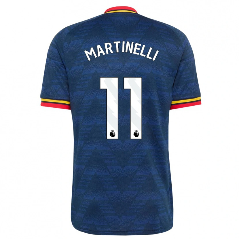 Danxen Damen Gabriel Martinelli #11 Mitternachtsblau Gelb Rot Auswärtstrikot Trikot 2026/27 T-Shirt Schweiz